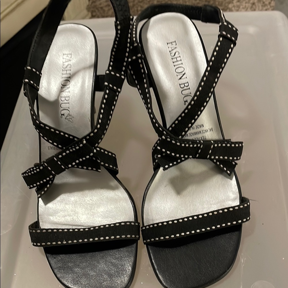Fashion Bug Black and white heels